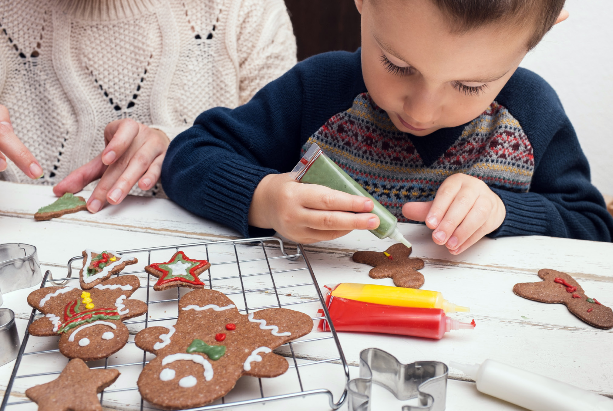 Gingerbread Trees and Snowmen