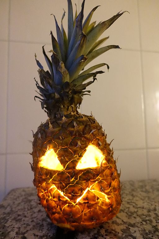 Pineapple jack o lantern 1